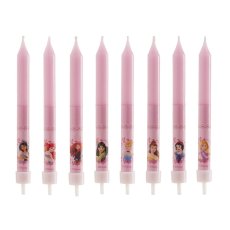 346175 DISPLAY 12 BLISTER 8 VELAS PALILLO PRINCESAS 9CM 1