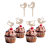 Cupcake zápichy Ptáčci (Set 6 ks)