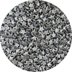 4Cake Cukrowe gwiazdki srebrne (50 g)