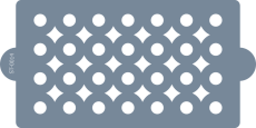 Cukrářská šablona (Stencil) Geometrické kruhy