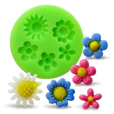 Silikónová formička – Mix kvetov č. 1