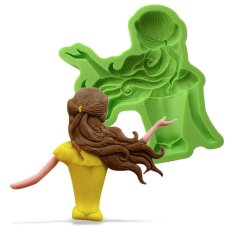 Forma silikonowa - kobieta z długimi włosami