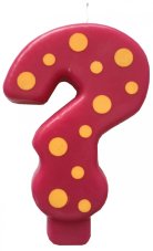 Sviečka na tortu – otáznik (9 cm)