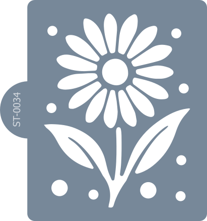 Cukrárska šablóna (Stencil) Sedmokráska
