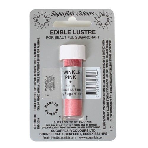 Jadalna farba w proszku Sugarflair Twinkle Pink