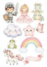 Jedlá tlač – Rozprávková dúha: Princezná a princ