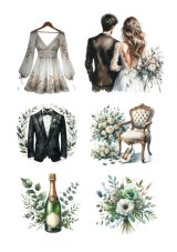 Jedlý papír Svatební kolekce - Romantické detaily