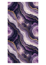 Jedlý tisk – Luxusní mramor: Fialová se zlatem