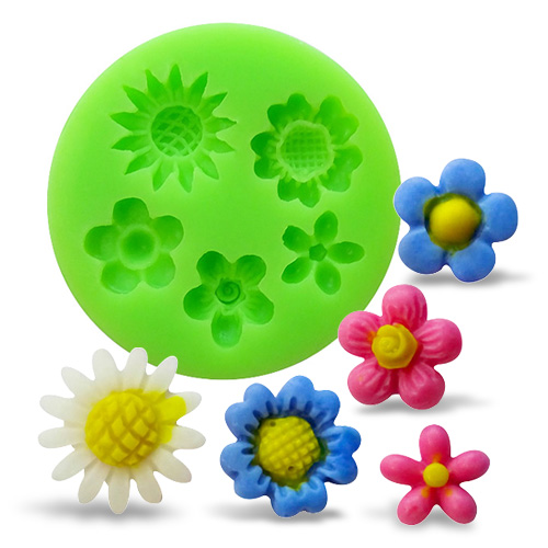 Forma silikonowa mix kwiatów