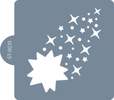 Cukrářská šablona (Stencil) Hvězdný roj