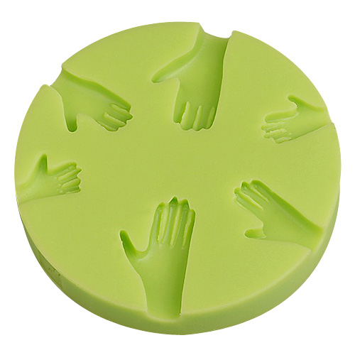 Forma silikonowa - 6 gestów dłoni (68x11 mm)