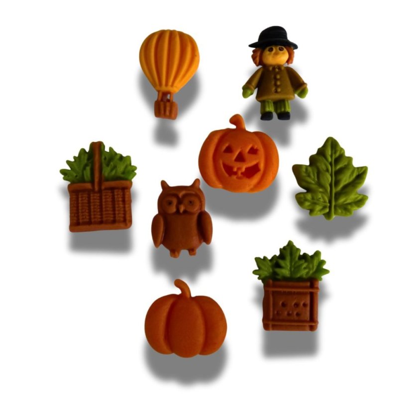 Forma silikonowa Jesień – dynia, sowa, liść i koszyk