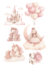 Jedlá tlač – Princezná na obláčiku a rozprávkový svet