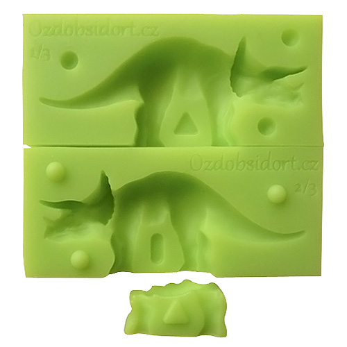 3D Silikónová formička – Realistický dinosaurus