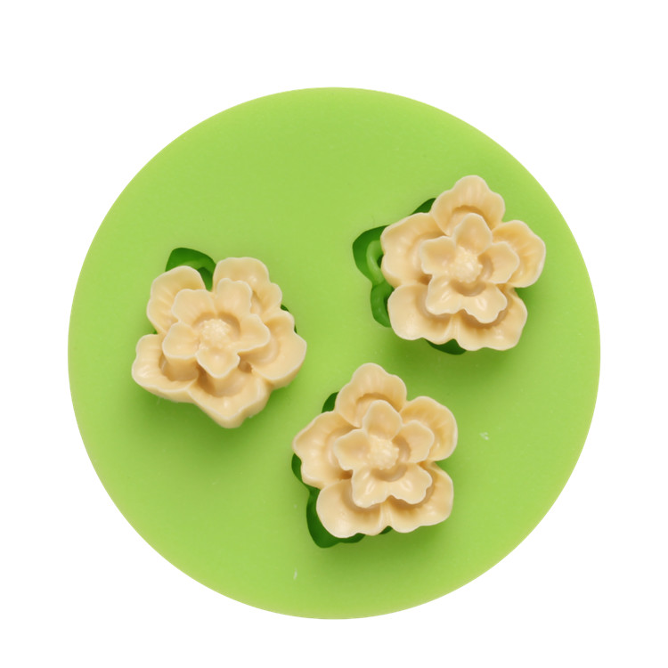 Forma silikonowa 3 małe kwiaty