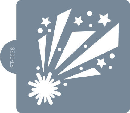 Cukrářská šablona (Stencil) Padající hvězda