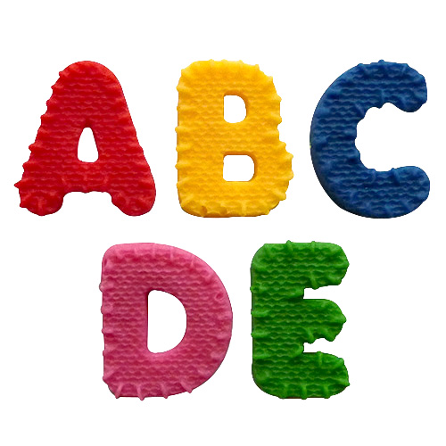 Forma silikonowa – Alfabet wzór dzianiny (18 mm)