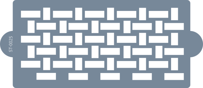 Cukrárska šablóna (Stencil) Prútený košík