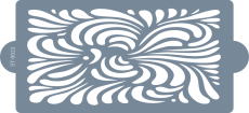 Cukrářská šablona (Stencil) Dynamické vlny