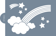 Cukrářská šablona (Stencil) Duha