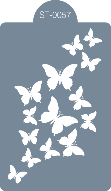 Cukrářská šablona (stencil) - Motýlí roj