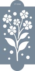 Cukrářská šablona (Stencil) Květinový vzor