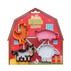 Zestaw wykrawaczy zwierzęta wiejskie - 4 szt. (Decora)