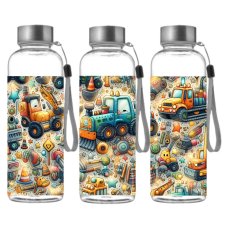 Športová Tritanová fľaša - Stroje na stavbe (500 ml)