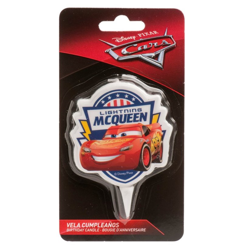 Tortová sviečka Blesk McQueen (7,5 cm) – Cars