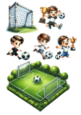 Jedlý tisk – Fotbalový zápas: Malí šampioni