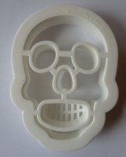 Plastové vykrajovátko lebka