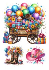 Jadalny wydruk Western party I