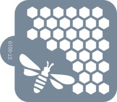 Cukrářská šablona (Stencil) Včelí plástev a včela