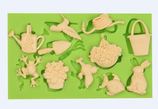 Forma silikonowa o tematyce ogrodowej