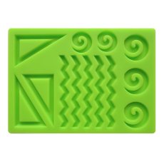 Forma silikonowa do dekoracji z czekolady – Kształty geometryczne