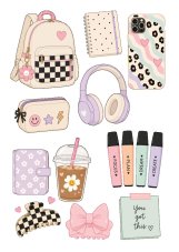 Jedlý tisk - Školní a estetické doplňky, preppy styl