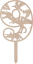 Tortový zápich Číslica s dinosaurom
