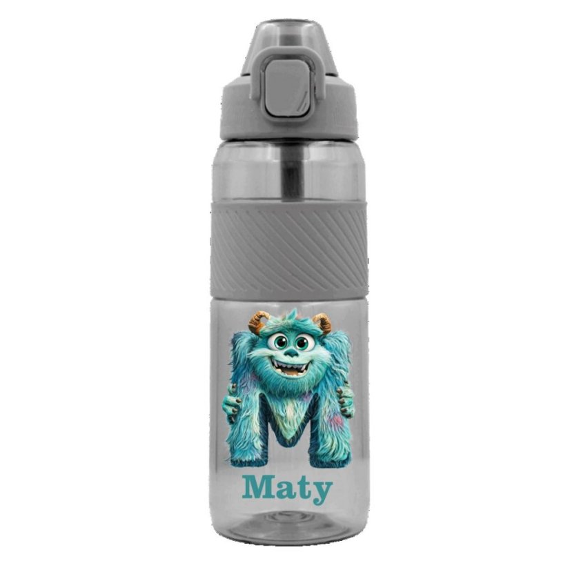 Bidon sportowy z tritanu z potworkiem i imieniem na zamówienie 850 ml