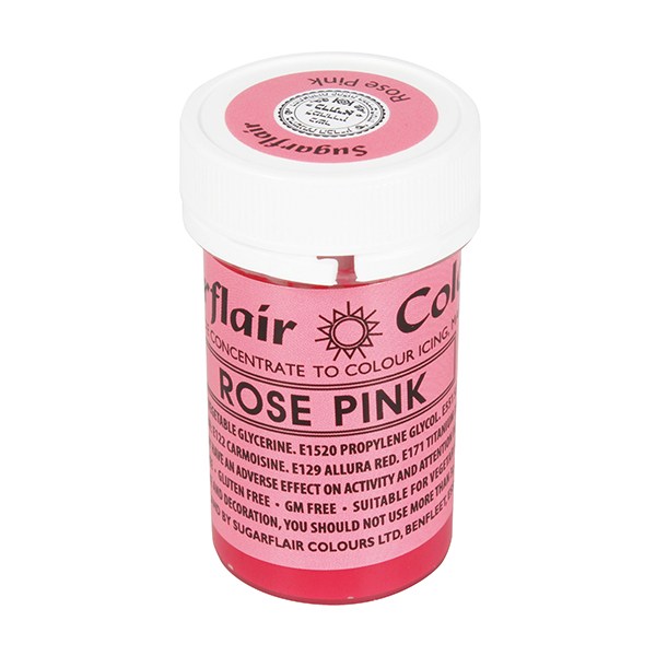 Gélová farba Sugarflair - Rose Pink (25 g)