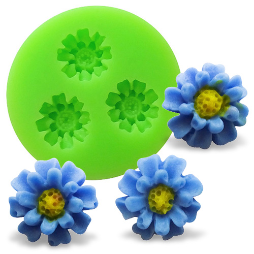 Forma silikonowa trzy kwiaty