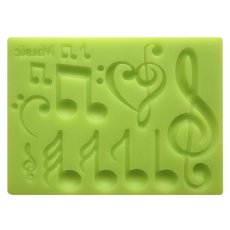 Forma silikonowa – Nuty i klucz wiolinowy