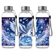 Športová Tritanová fľaša - Hviezdny Alicorn a kryštály (500 ml)