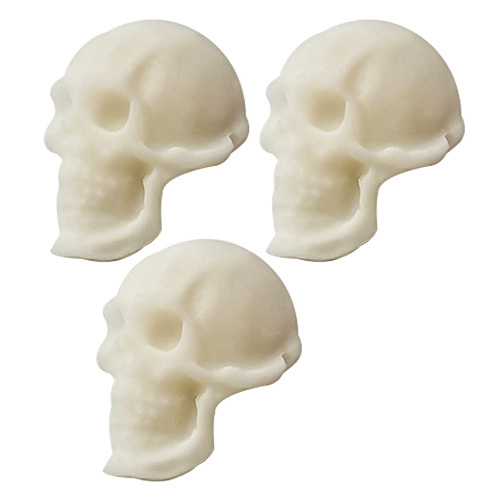 Foremka silikonowa – Czaszki z profilu (zestaw 3 szt.)