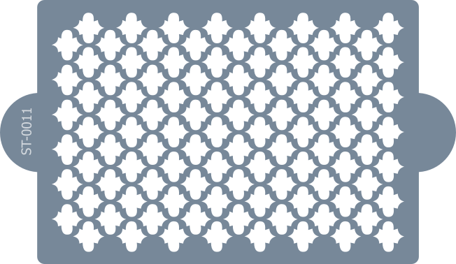 Cukrárska šablóna (Stencil) Geometrická mriežka