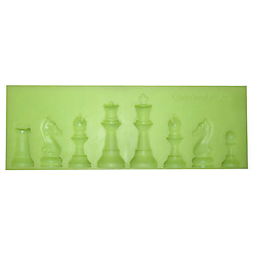 Forma silikonowa figury szachowe 3D (kompletny zestaw)