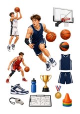 Jedlý tisk Basketbalista – arch A4