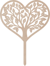Dřevěný zápich – Strom života v srdci