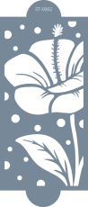 Cukrářská šablona (Stencil) Ibišek