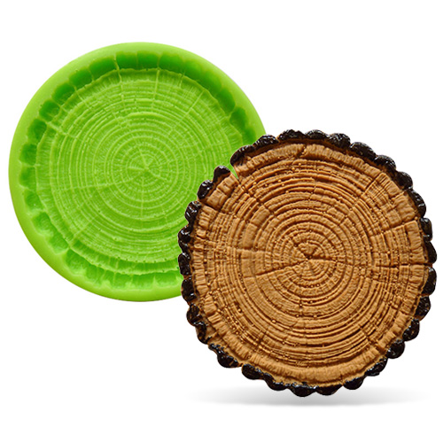 Forma silikonowa – Wierzch pnia drzewa (słoje)