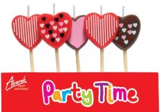 5ks narozeninovych svicek ve tvaru srdicka c c29 201601270949361899306865